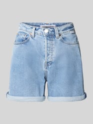Szorty jeansowe o kroju regular fit z detalem z logo model ‘SHEAARI’ od Armedangels - 42