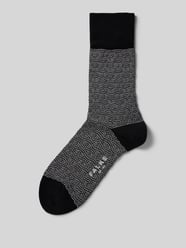 Socken mit Label-Stitching von Falke Schwarz - 38