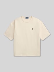 męski t-shirt o kroju regular fit z czystej bawełny od Polo Ralph Lauren - 8