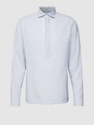 Relaxed Fit Freizeithemd mit Tunnelzug von Lindbergh Blau - 10