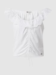 Top mit Lochspitze Modell 'Buffi'  von Pepe Jeans Weiß - 35