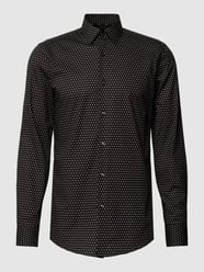 Slim Fit Business-Hemd mit Kentkragen Modell 'HANK' von BOSS Schwarz - 10