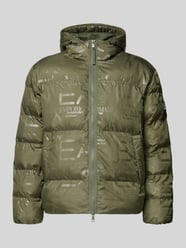 Regular fit gewatteerd jack met all-over logoprint, model 'MOUNTAIN' van EA7 Emporio Armani Beige - 31