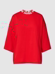 T-shirt met labeldetails, model 'Dinaya' van HUGO Rood - 37