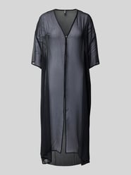 Narzutka plażowa o kroju oversized fit z półprzezroczystego materiału model ‘ATRUD’ od PIECES - 27