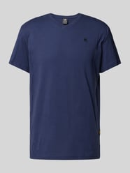 T-Shirt mit Label-Print Modell 'Base' von G-Star Raw Blau - 3