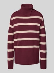 Wollpullover mit Stehkragen von Christian Berg Woman Bordeaux - 31