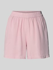 Szorty o kroju regular fit ze wzorem na całej powierzchni model ‘PIA’ od PIECES Fuksjowy - 43