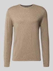 Gebreide pullover van katoen met ronde hals van Christian Berg Men Beige - 39