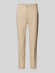 Slim Fit Stoffhose mit verkürztem Schnitt von Christian Berg Woman Beige - 20