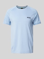 T-Shirt mit Label-Print von BOSS Green Blau - 37