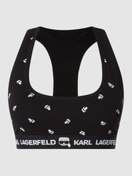 Bustier mit Stretch-Anteil  von Karl Lagerfeld Grau / Schwarz - 48