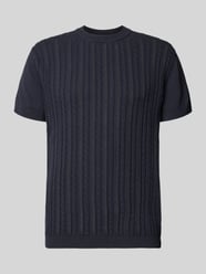 T-Shirt mit Zopfmuster von Lindbergh - 6
