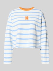 Sweatshirt mit Logo-Patch und Rollsaum von Smith and Soul - 25