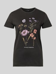T-shirt w kroju regular fit z czystej Bawełna Model 'LUCY' od ONLY - 38