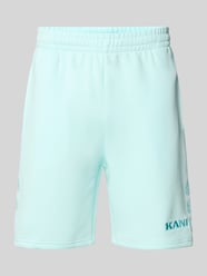 Szorty z dzianiny dresowej z wyhaftowanym logo model ‘Paisley’ od KARL KANI - 28