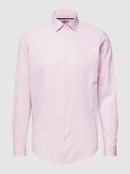 Regular fit zakelijk overhemd met structuurmotief van Jake*s Roze - 5