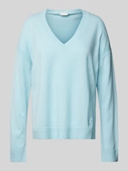 Oversized Strickpullover mit gerippten Abschlüssen von LIU JO SPORT Blau - 14