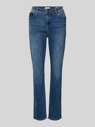 Slim Fit Jeans mit Paillettenbesatz von Christian Berg Woman Blau - 3