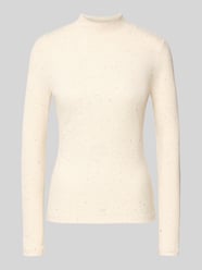 Bluzka z długim rękawem i prążkowaną stójką model ‘Suhanna’ od OPUS - 16