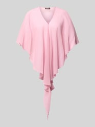 Kurtka koktajlowa w kroju relaxed fit o półprzezroczystym designie od Vera Mont Fuksjowy - 9