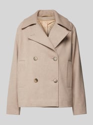 Kurzmantel mit Umlegekragen Modell 'ALMA' von Selected Femme Beige - 24