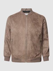 PLUS SIZE jack met steekzakken opzij, model 'ROCKY' van Jack & Jones Plus Wit - 8