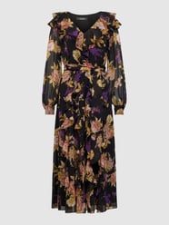 Midi-jurk met all-over motief, model 'KESIA van Lauren Ralph Lauren Zwart - 48