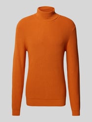 Strickpullover mit Rollkragen von JAKE*S STUDIO MEN Orange - 15