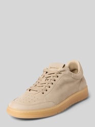 Sneaker aus echtem Leder mit Logo-Detail von Barracuda Beige - 43