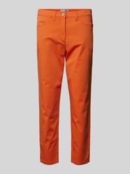 Super Slim Fit Hose mit verkürztem Schnitt Modell 'Laura' von Raphaela By Brax Orange - 38