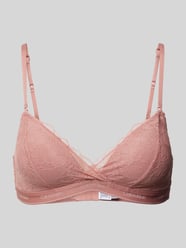 BH mit Modal-Anteil und Spitzenbesatz von Calvin Klein Underwear Lila - 28