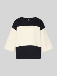 Sweatshirt met geribde ronde hals Model 'ANGELIN' van Soyaconcept - 22