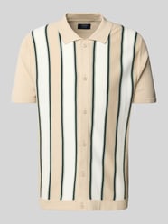 Regular Fit Freizeithemd mit Polokragen von MCNEAL Beige - 34
