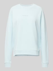 Sweatshirt mit Label-Print von Marc O'Polo Denim Blau - 13