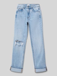 Regular Fit Jeans im Used-Look Modell 'vuelta' von Mango Blau - 20