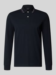 Regular Fit Langarm-Poloshirt mit Knopfleiste von bugatti - 46