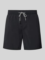 Spodenki kąpielowe o kroju straight fit z tunelem od FIRE + ICE - 18