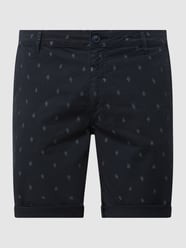 Shorts mit Allover-Muster  von Montego Blau / Türkis - 21