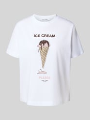 T-shirt z nadrukowanym motywem model ‘SAJUNI’ od Samsøe Samsøe - 16