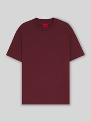 Relaxed fit T-shirt van puur katoen, model 'DAPOLINO' van HUGO Bordeaux - 4