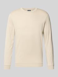 Regular Fit Longsleeve aus reiner Baumwolle Modell 'Pima' von RAGMAN Beige - 17