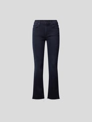 Low Rise Jeans im Straight Fit von Mother Schwarz - 19
