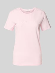 T-Shirt mit Label-Stitching Modell 'LUCIA' von Guess Pink - 12