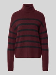 Regular fit coltrui van scheerwolmix van Marc O'Polo Denim Bordeaux - 38