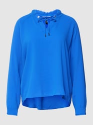 Blouse met tunnelkoord van Marc Cain Blauw - 18