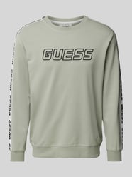 Sweatshirt mit Label-Print von Guess Activewear Grün - 2