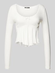 Shirt met lange mouwen en kant van Gina Tricot - 42