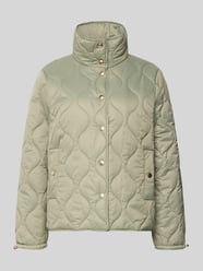 Pikowana kurtka o kroju regular fit z ocieplanym stójkowym kołnierzem od Christian Berg Woman Selection - 19