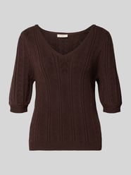 Pullover aus Viskose-Mix in Strick-Optik Modell 'Clarry' von FREE/QUENT - 24